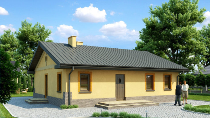 Проект одноэтажного дома с террасой P145 - фото №4