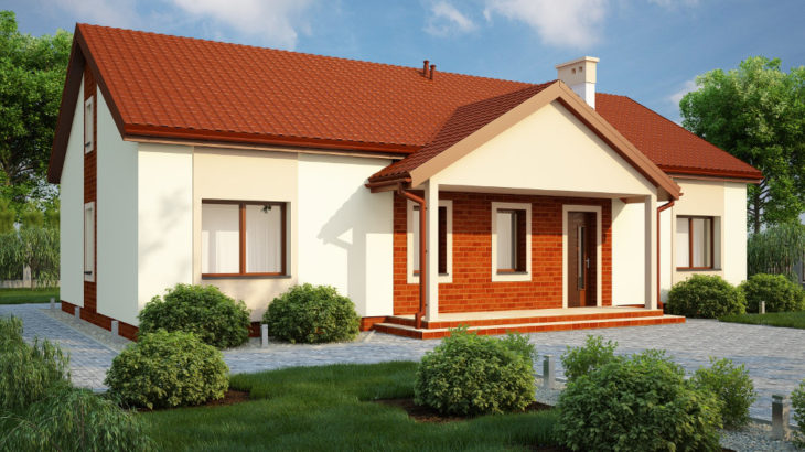 Проект одноэтажного дома с террасой P160 - фото №4