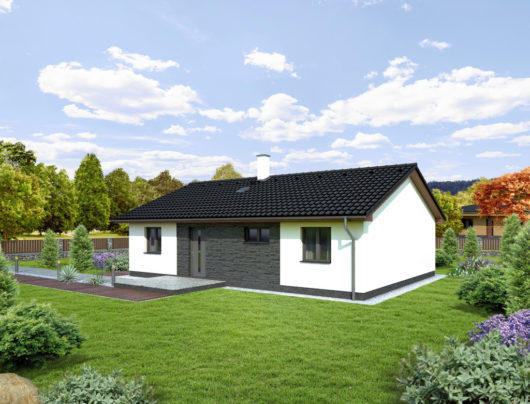 Проект одноэтажного дома с террасой P73 - фото №3