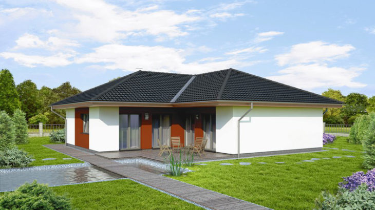 Проект одноэтажного дома с террасой P88 - фото №2