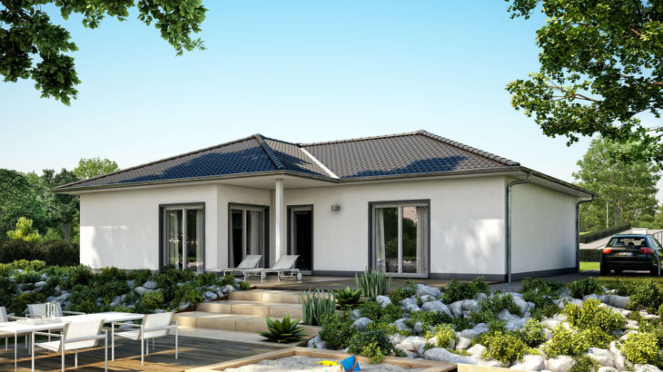 Проект одноэтажного дома с террасой P92 - фото №2