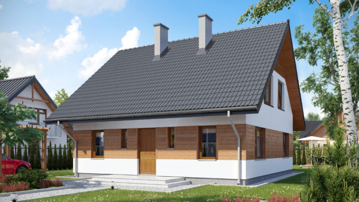 Проект мансардного дома с террасой S129 - фото №4