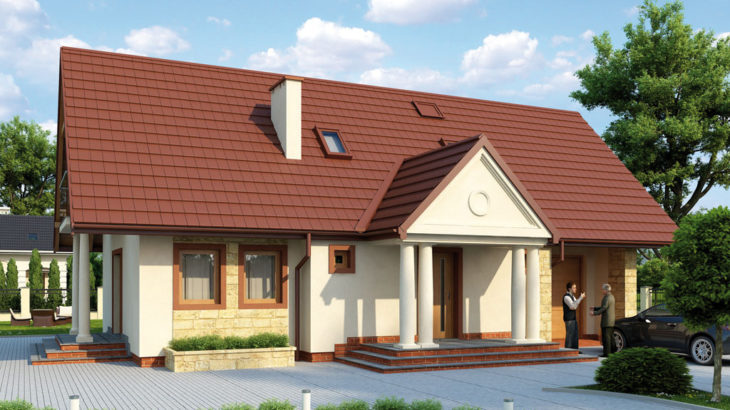 Проект мансардного дома с гаражом S143 - фото №3