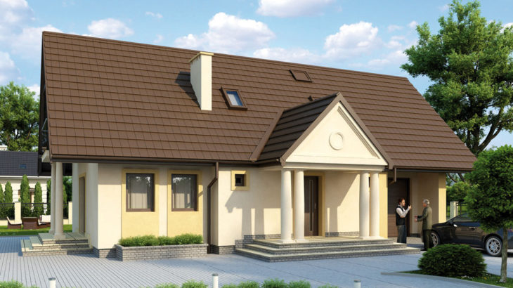 Проект мансардного дома с гаражом S143 - фото №4