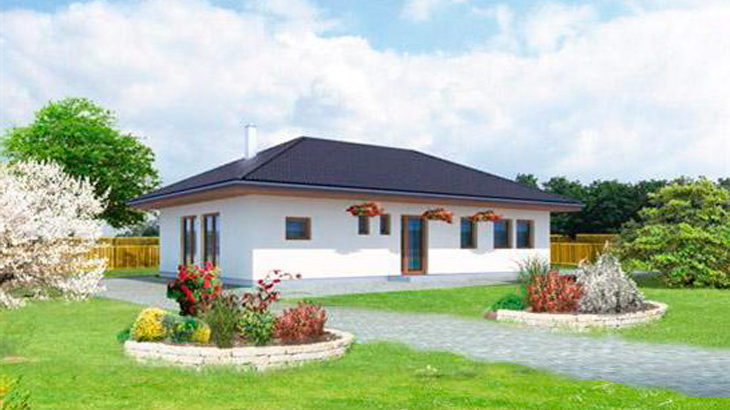 Проект одноэтажного дома P85 - фото №1