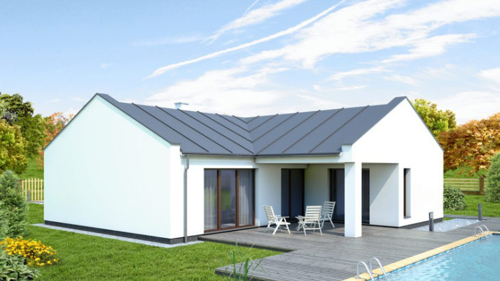 Проект одноэтажного дома с террасой P89 - фото №2