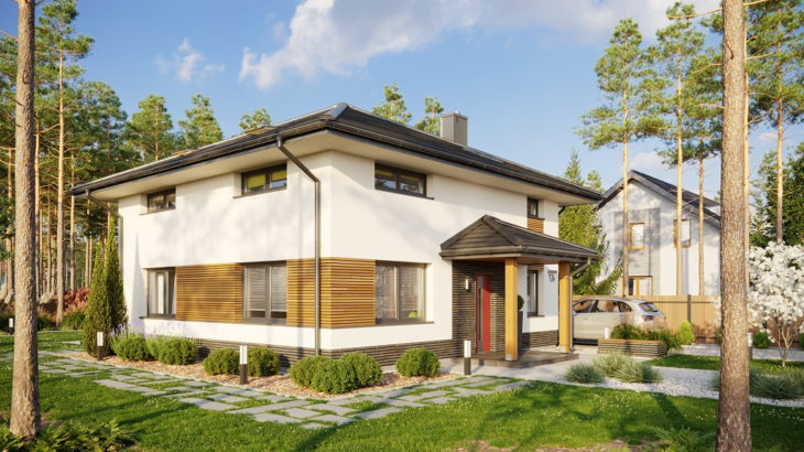 Проект мансардного дома с террасой S174 - фото №2